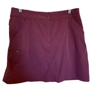 32 degrees cargo skort maroon wine size 32 waist